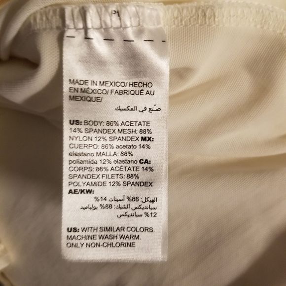 Chico's Travelers V neck Flutter Sleeve Ivory Top Size 0 - Picture 10 of 10